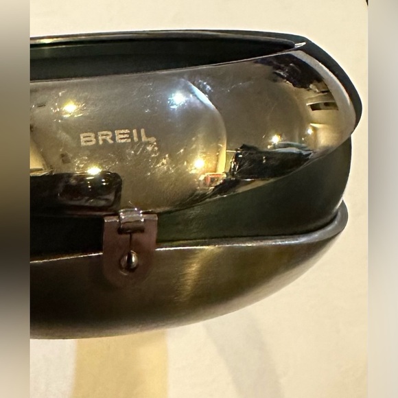 BREIL Stainless Steel Shiny Brushed Teal Bangle Convertible Bracelet - Picture 6 of 14